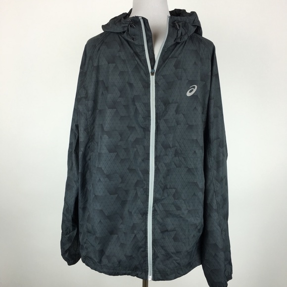 asics packable rain jacket